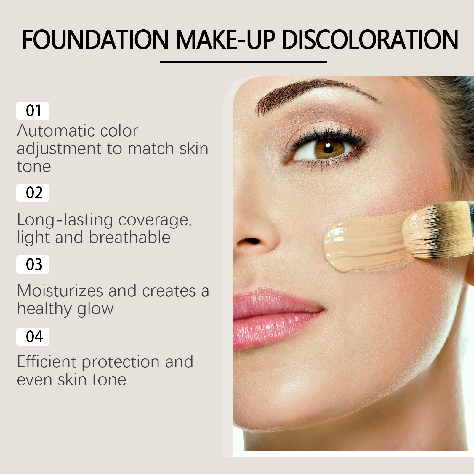 Temperature Change Concealer Foundation Moisturizing Natural Concealing Long Lasting Hydrating Non Transfer Makeup Base