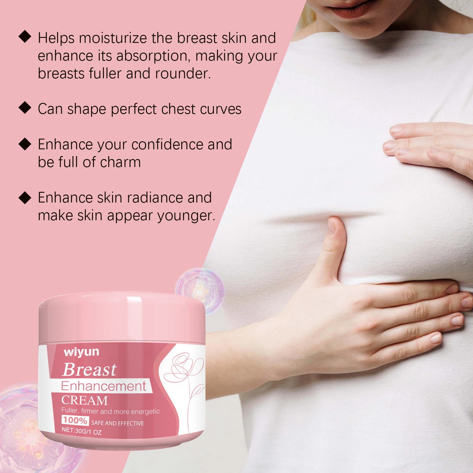 Breast Moisturizing Lotion Nourish Elastic Skin Care Massage For Chest Body Breast Tissue