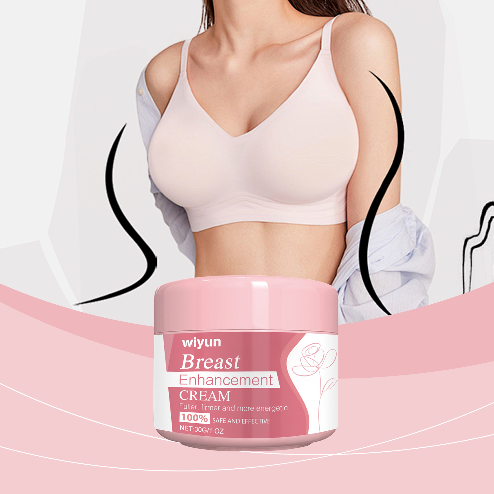 Breast Moisturizing Lotion Nourish Elastic Skin Care Massage For Chest Body Breast Tissue