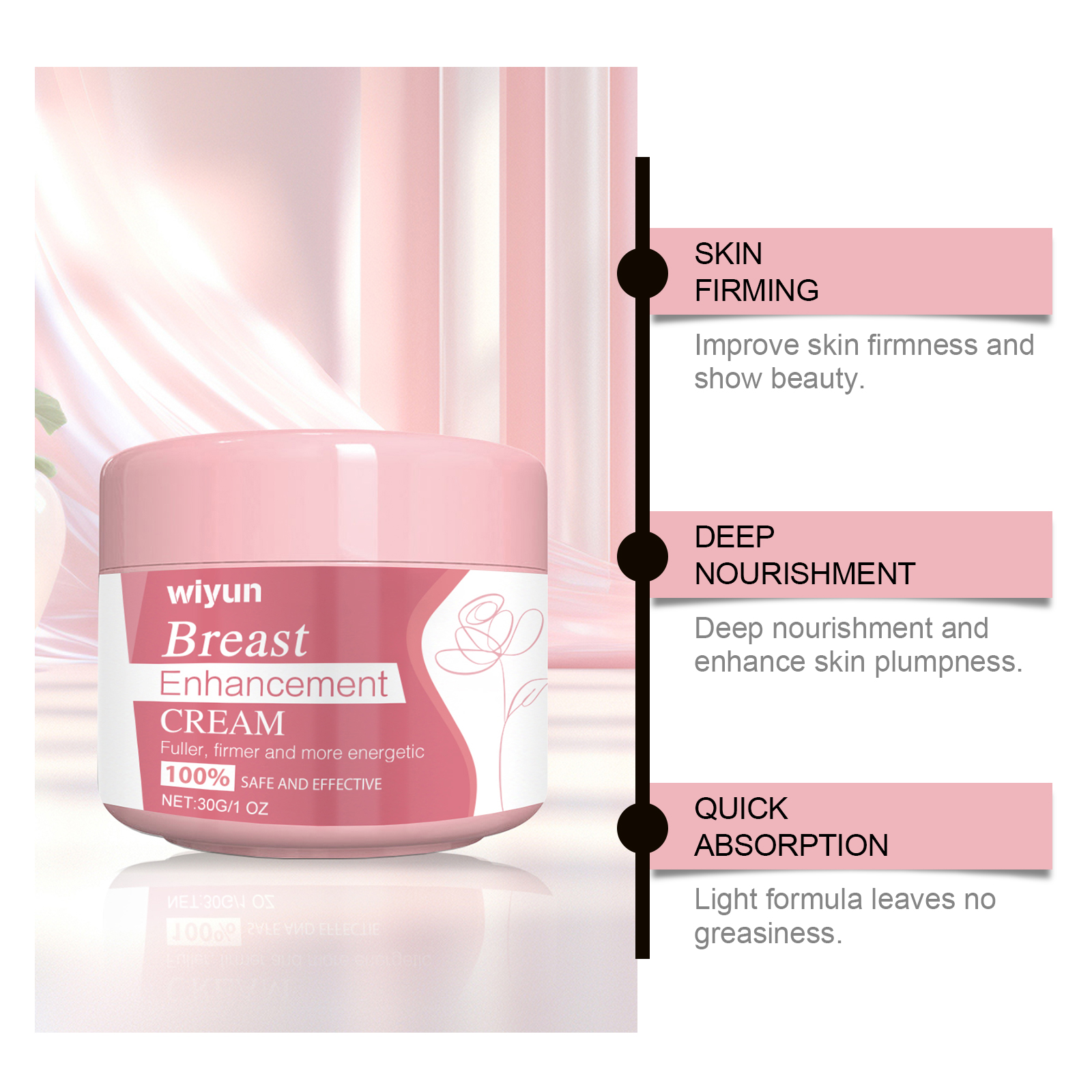 Breast Moisturizing Lotion Nourish Elastic Skin Care Massage For Chest Body Breast Tissue