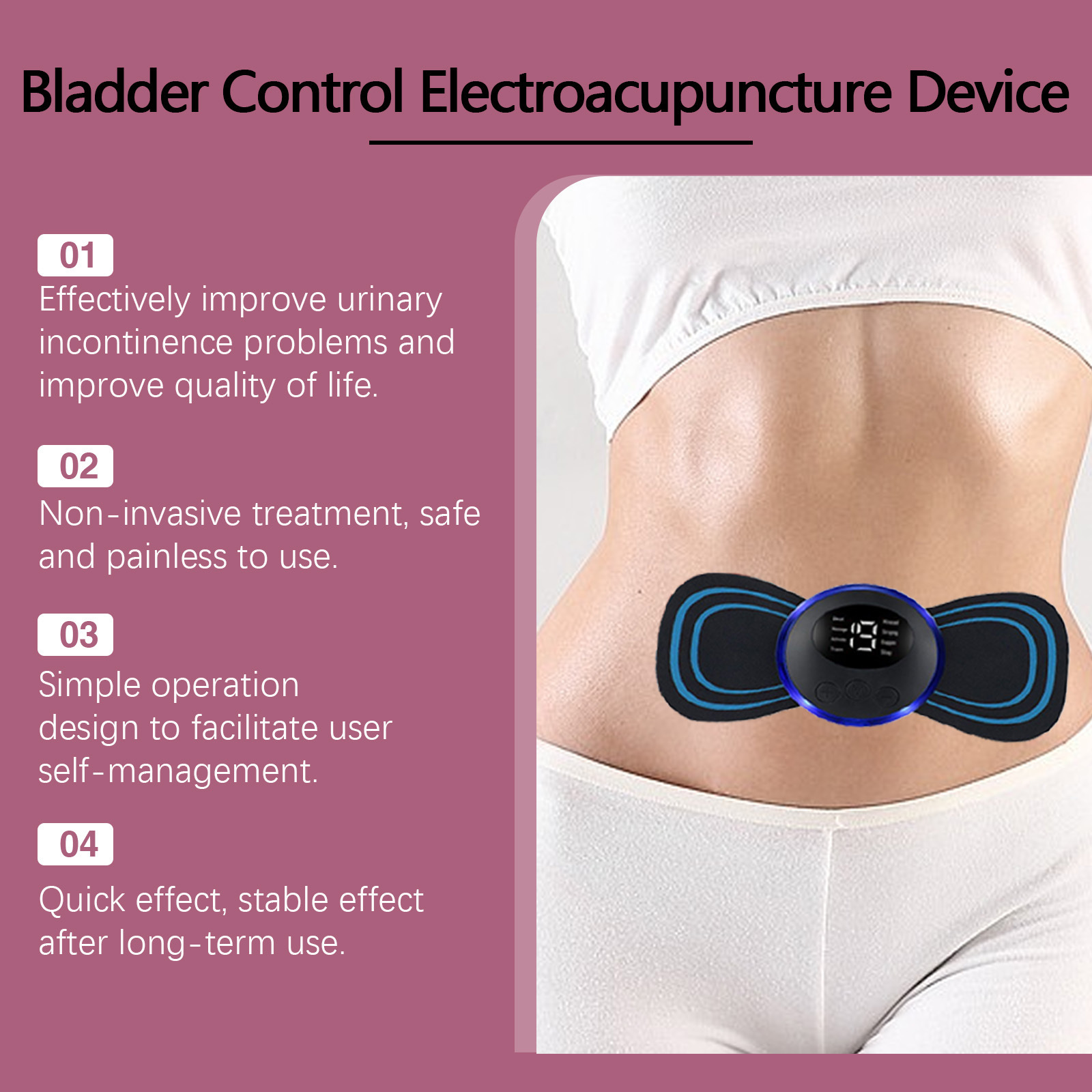 Multi-Functional Pelvic Floor Muscle Trainer - Home Body Care Device for Urinary Incontinence Relief