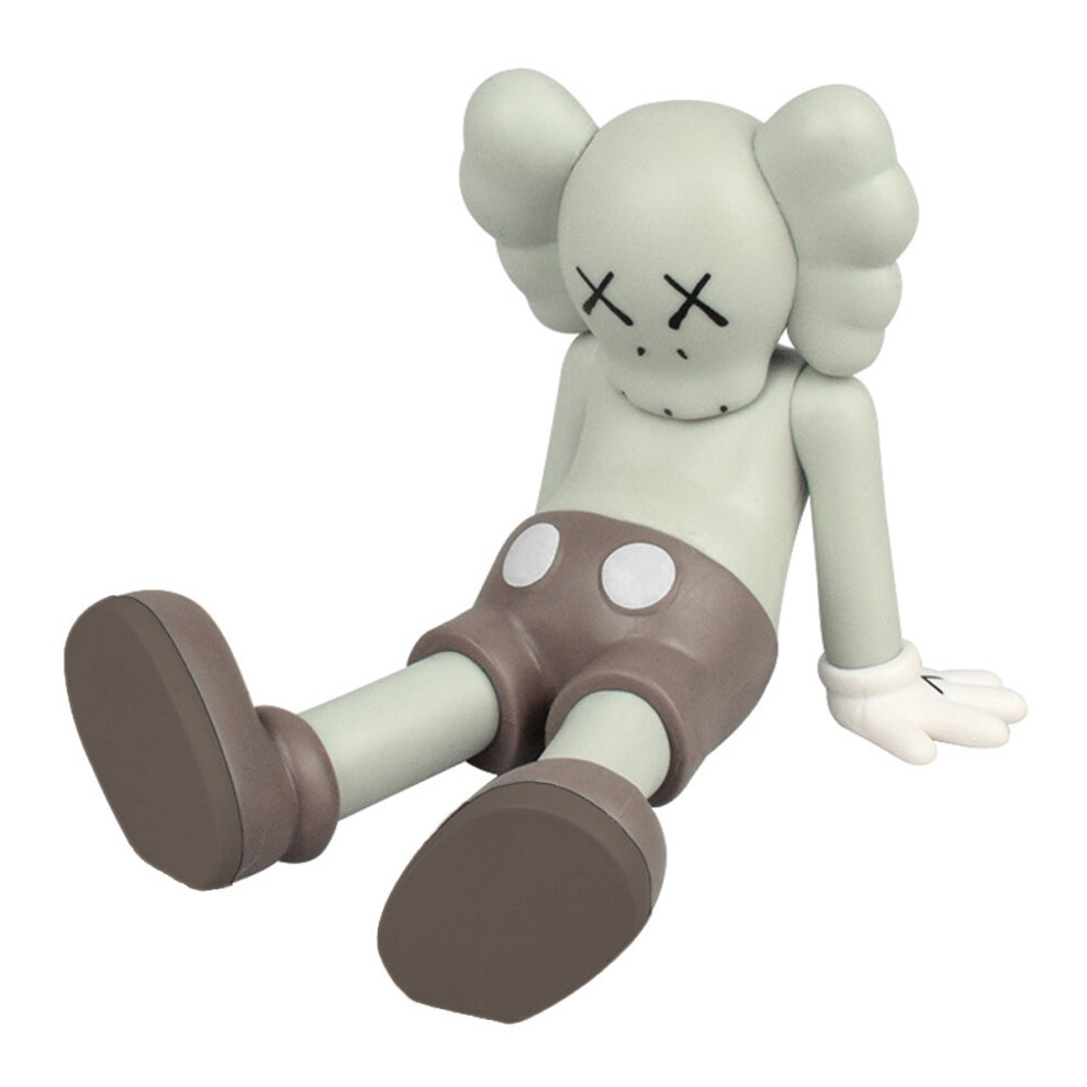 (Grey) Sitting KAWS Companion Action Figures Pen Holder Toy Ornaments
