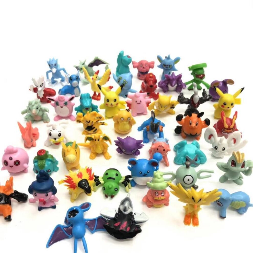 144pcs Pokemon Go Figure Toy Pikachu Cute Anime Doll Model