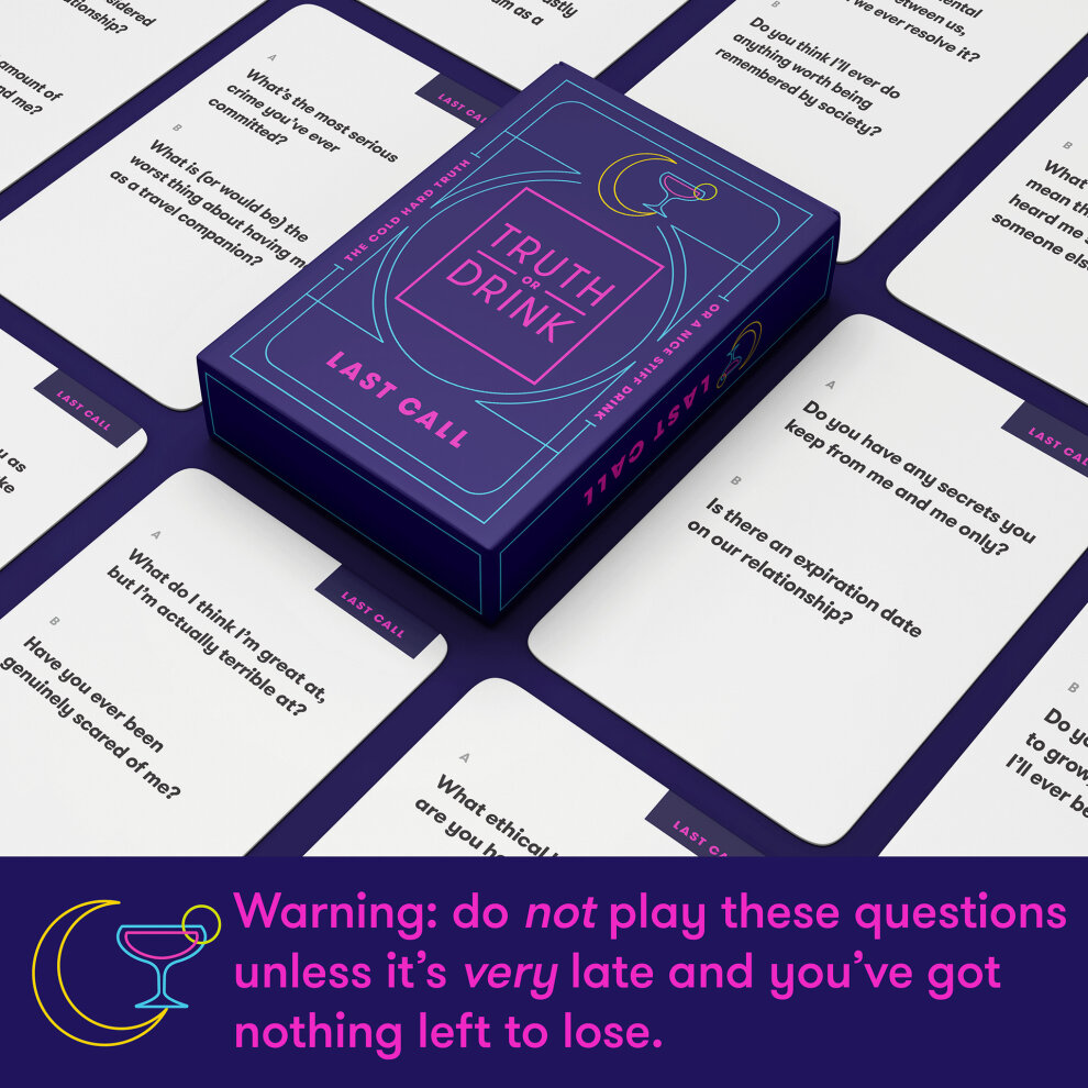 Truth or Drink - Fun Drinking Party Card Game - Dare or Shots