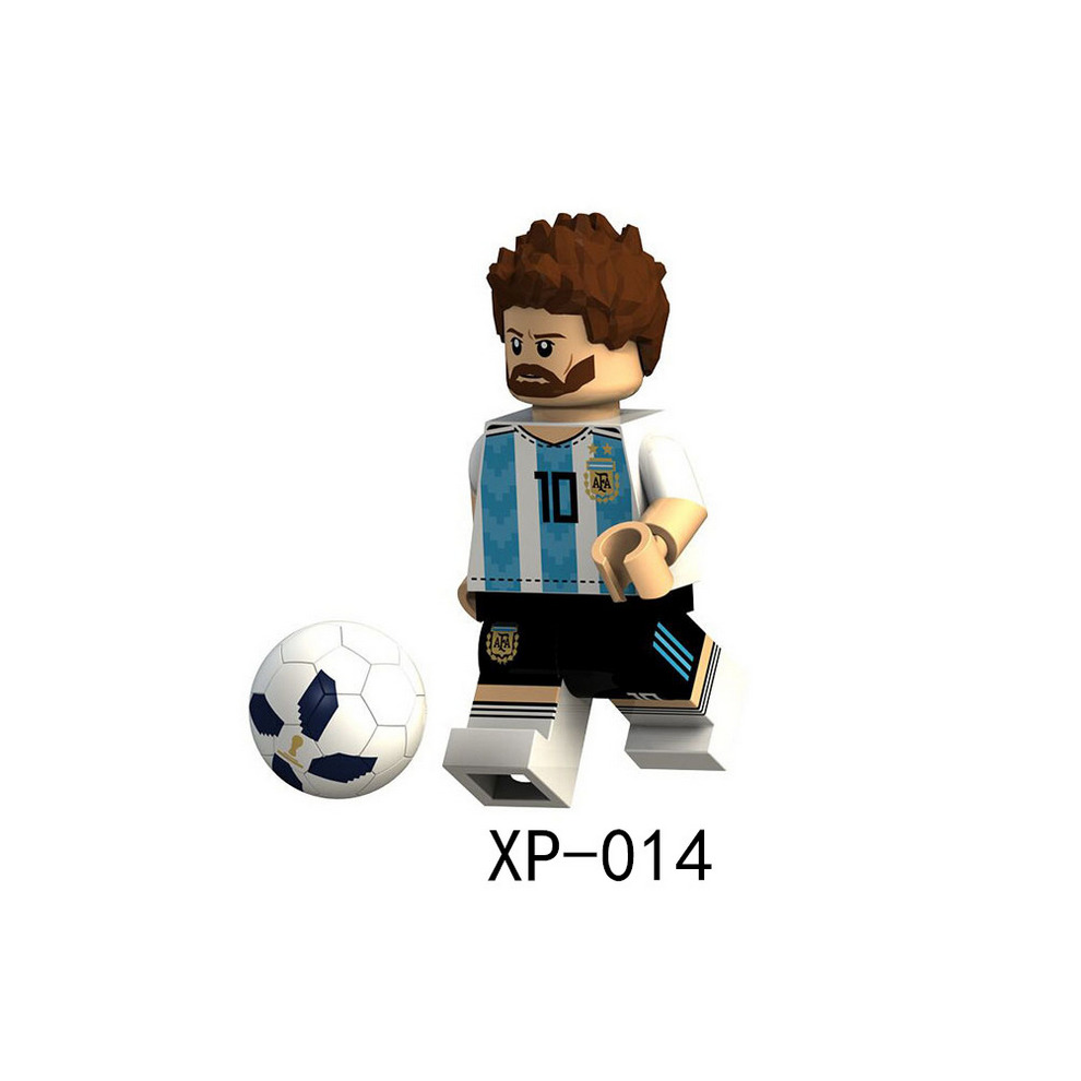 Minifigures Building Blocks Toy World Cup Football Team Series Compatible with Lego for Collection Cake Decorations Easter Eggs 8 Pcs Set
