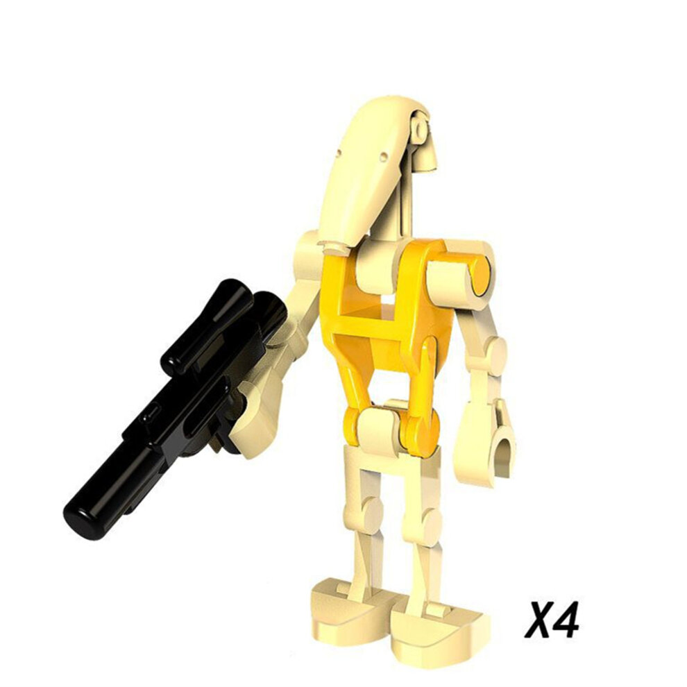 Star Wars Building Block Minifigure Toys Kit with Weapons Clone Guns 24Pcs Action Figures Set Fit Lego as Boys Kids Movies Fans Gifts