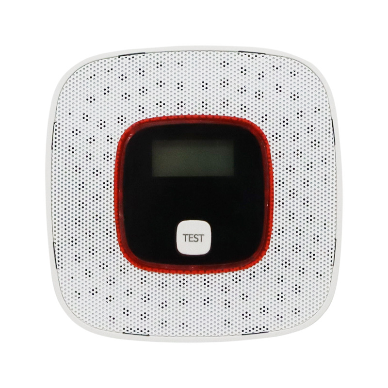 (Black) Carbon Monoxide Alarm Detector Latest EN 50291:2018 Certified, CO Alarm Detector Monitor with Digital Display, Replaceable AA Battery Operated
