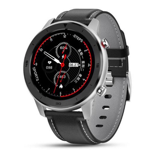 (Black) Smart Watch Men Women Smartwatch Bracelet Fitness Activity Tracker Wearable Devices IP68 Waterproof Heart Rate Monitor Band