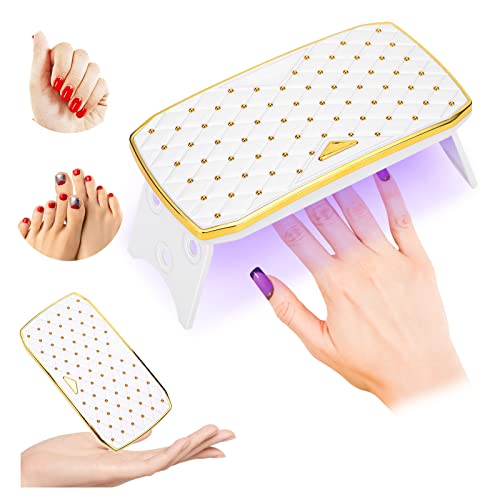 UV Nail Lamp 36W Mini Nail Polish Nail Dryer Portable USB LED  Manicure Light Folding Nail Curing Therapy Machine for Gel Polish Quick Drying Best for Girls Women Fit For Home Nail Salon