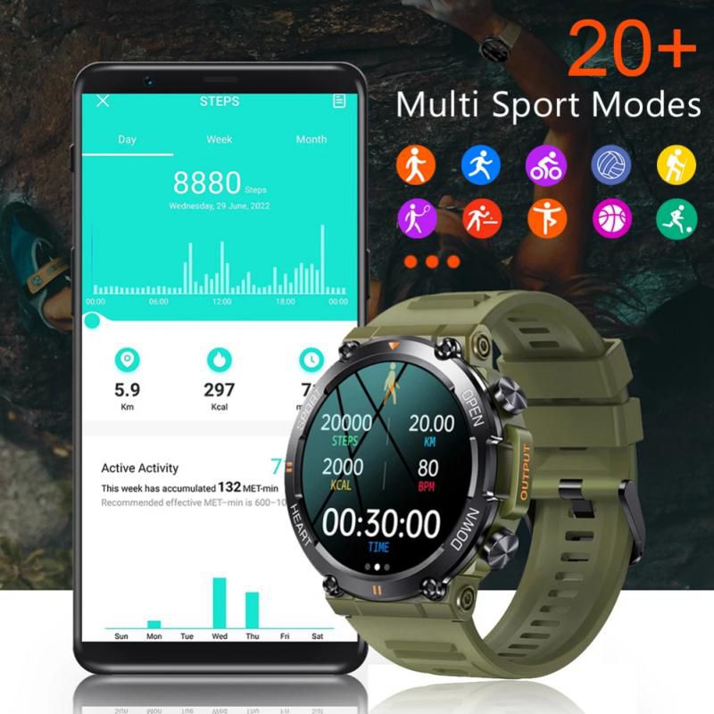 Smart Watch Bluetooth Calls Outdoor Pedometer Exercise Heart Rate Blood Pressure Monitoring Men Weman Watch For Xiaomi