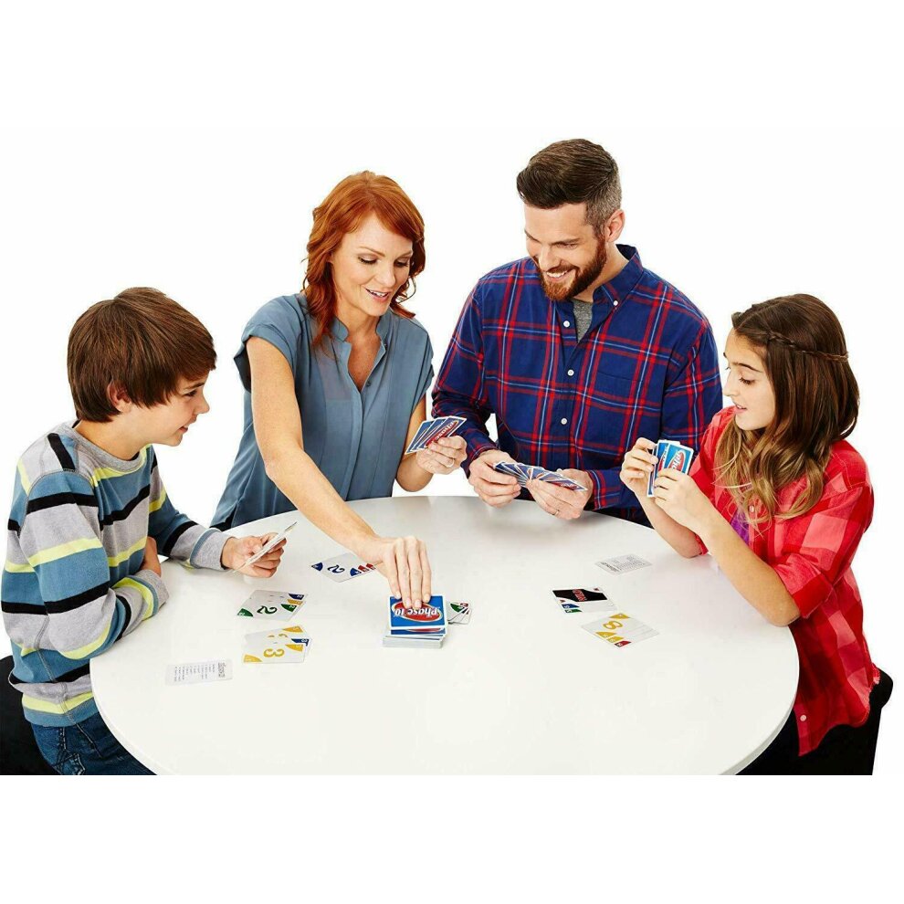 Phase 10 Card Game From Uno A Rummy Mattel Family Fun Children Friends