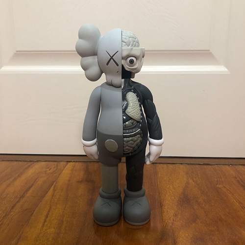 Half Dissected Gray KAWS Companion Toy Dolls PVC Action Figures Toys