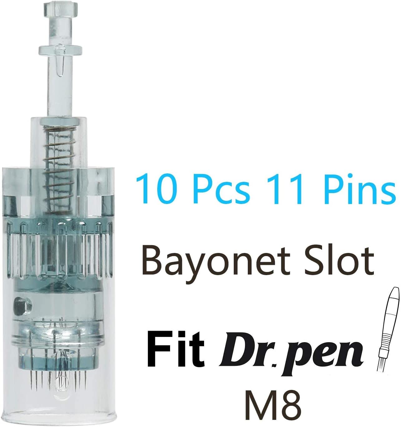 (11 Pins) Dr. Pen Ultima M8 Microneedling Pen Replacement Cartridges Disposable Replacement Accessories 10pcs