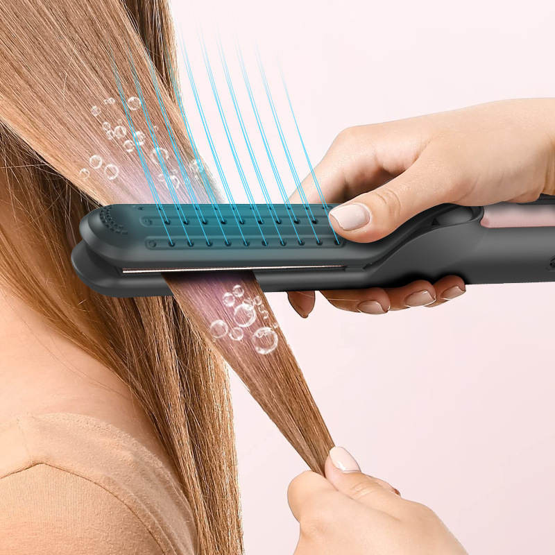 Hair Straighteners for Women Hair Curler Ceramic Plates Flat Iron Straightening Styling Tool for Long Short Thick Hair Adjustable Temperature LCD Display