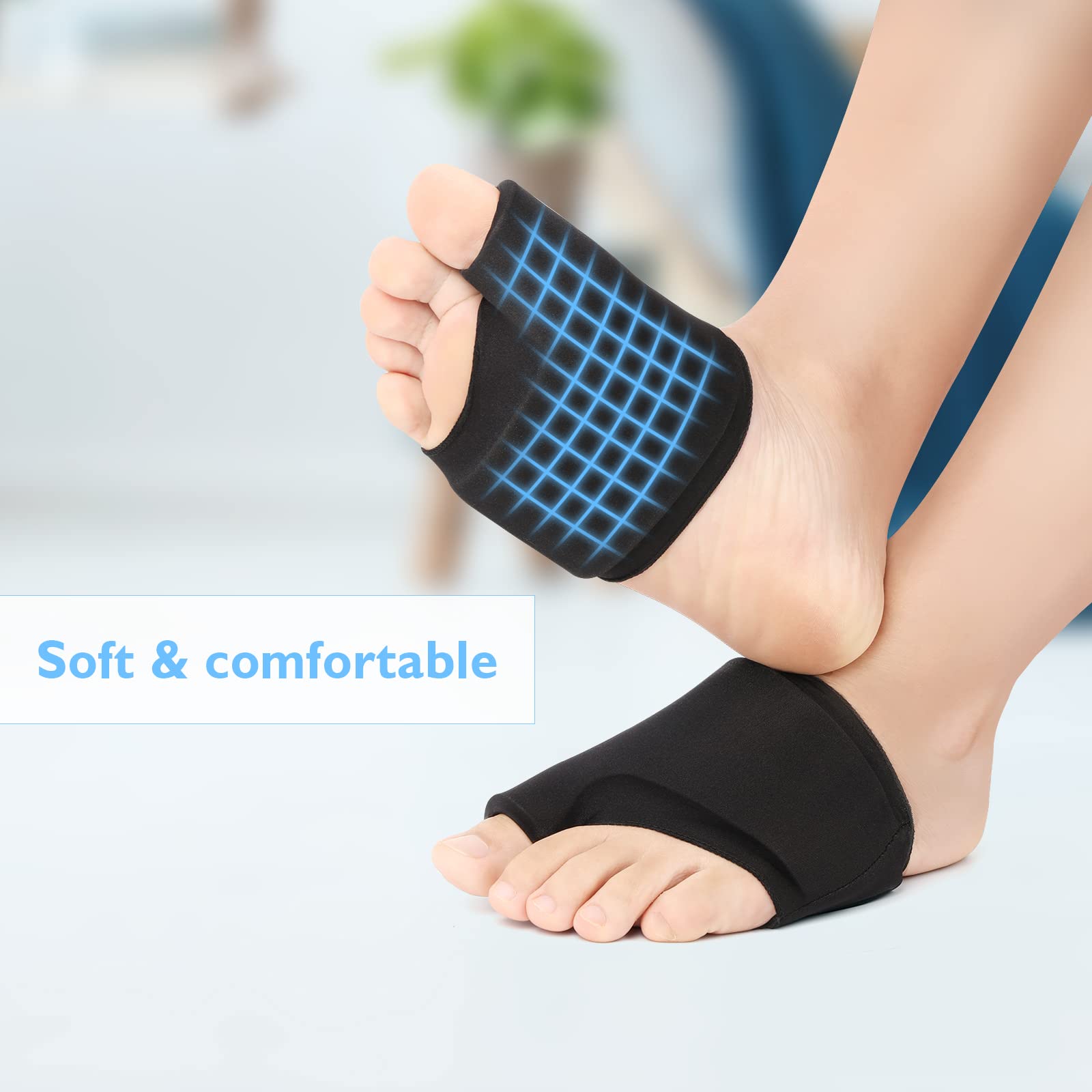 Forefoot Toe Ice Pack Ball of Foot Pain Relief Cold Heat Therapy for Swelling Plantar Fasciitis Blisters Bunions Hallux Valgus Sport Injuries Flat Feet