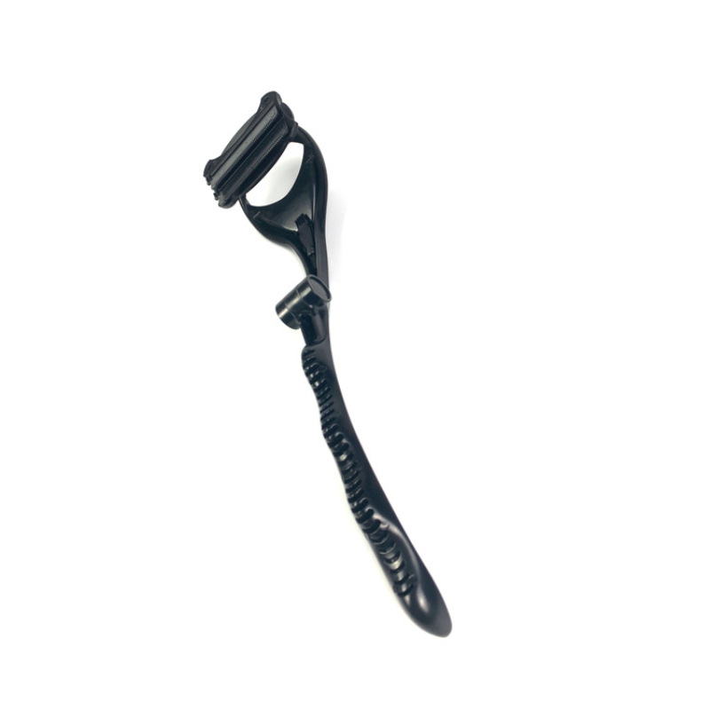 Manual Back Hair Shaver for Men Foldable Long Handle Body Hair Trimmer with Double Blade