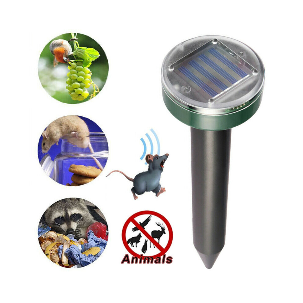 Ultrasonic Battery Cat Dog Repellent Fox Pest Scarer Deterrent Repeller Garden