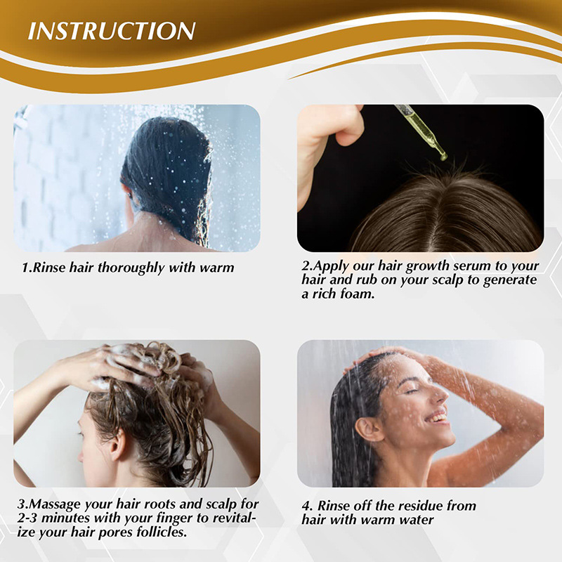 Hair Growth Essential Oil Hair Strengthening Oil Vitamin B7 Anti Hair Loss Woman Mild Care Head Scalp Nourishing Root Moisturizing Serum Hair Care 35ml
