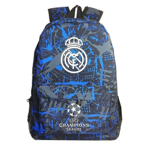 Graffiti Real Madrid Uefa Champions League Shoulder Bag Fan Backpack Student Schoolbag S