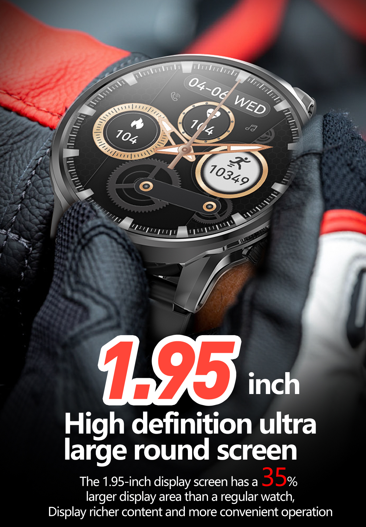 (Black) Smart Watch Men Heart Rate Bluetooth Call Smart Watch Waterproof Sports Fintess Tracker Women Smartwatch