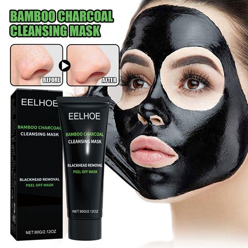 EELHOE Deep Cleansing Black Mask Bamboo Charcoal Blackhead Remover Oil Control Skin Care Nose Mask