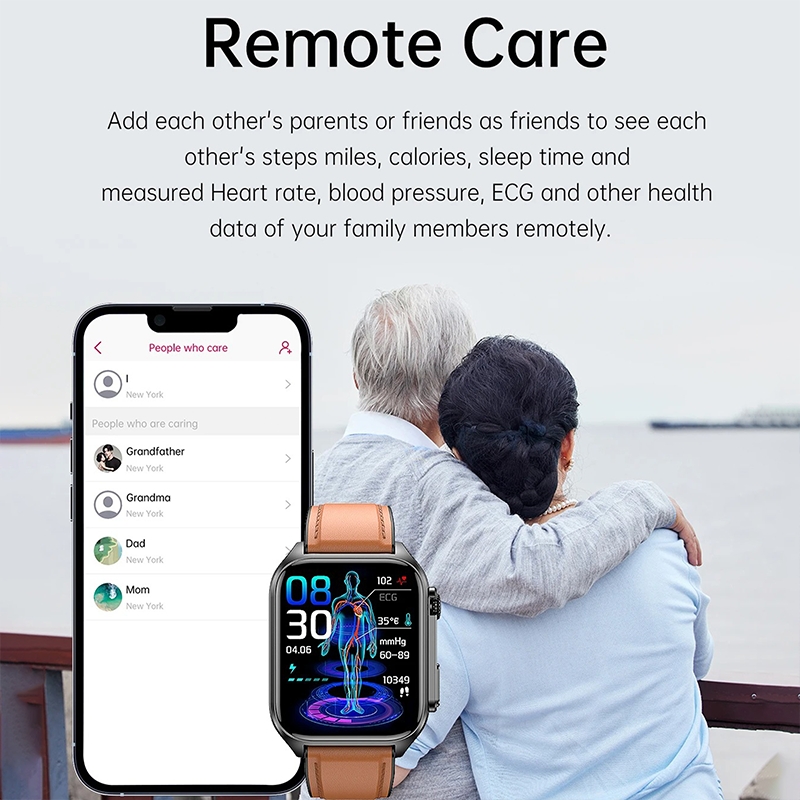Smart Watch Men ECG+PPG AI Medical Heart Rate Blood Sugar Monitor Sports Fitness Waterproof Womens Watches