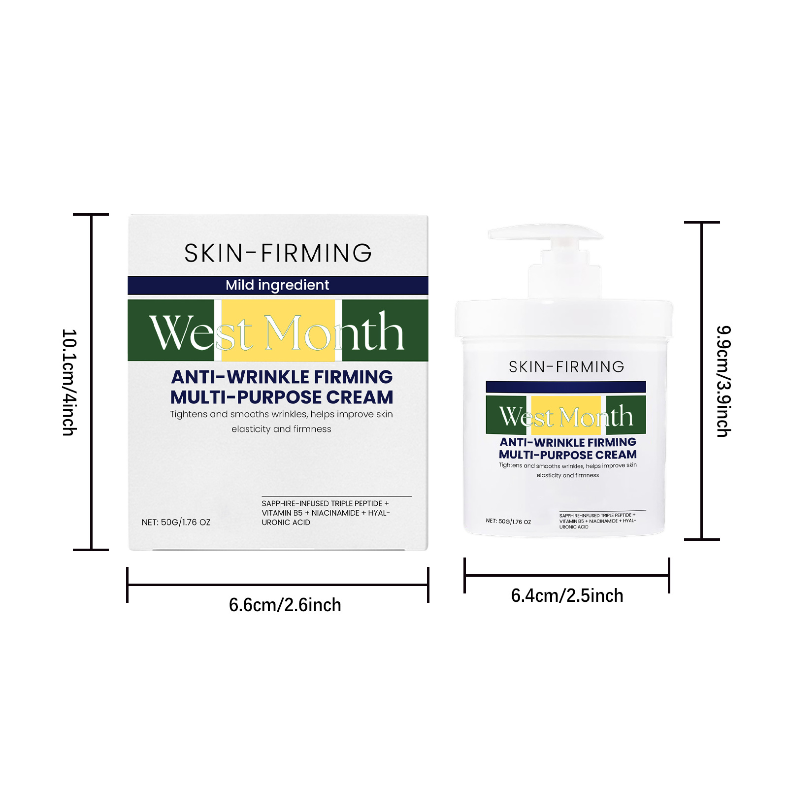 West Month Moisturizing Cream Firming Face Cream  Skin Hydrating Moisturizer Deep Fine Line Repair Lightening Tightening Lift Nourish Brighten Skin Care