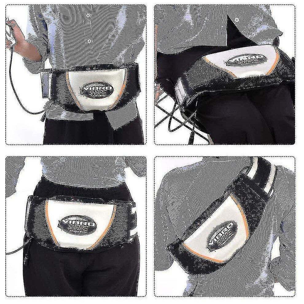 (UK PLUG) Electric Weight Lose Belt, Vibrating Massager Fat Burner Waist Trimmer Slimming Heating Belt Fat On Belly Abdomen Leg Tight Arm Shoulder Back Neck