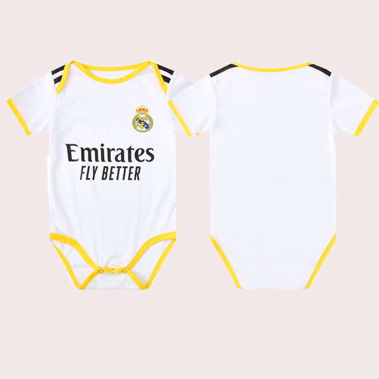 (Baby 5M~12M) Newborn Baby 0-3 Months Baby Basketball Football Sports Jumpsuit Messi Football Kits Ronaldo Bodysuit
