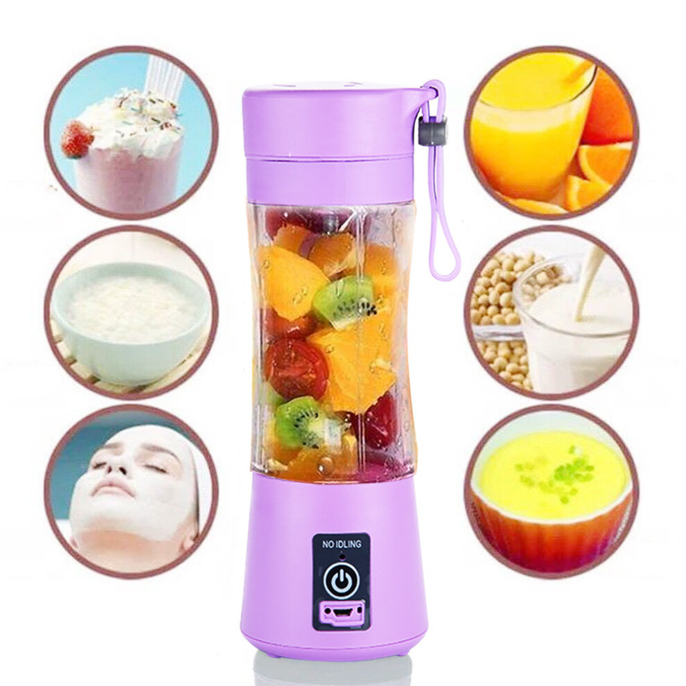 380ml USB Electric Fruit Juicer Smoothie Maker Blender Shaker Bottle