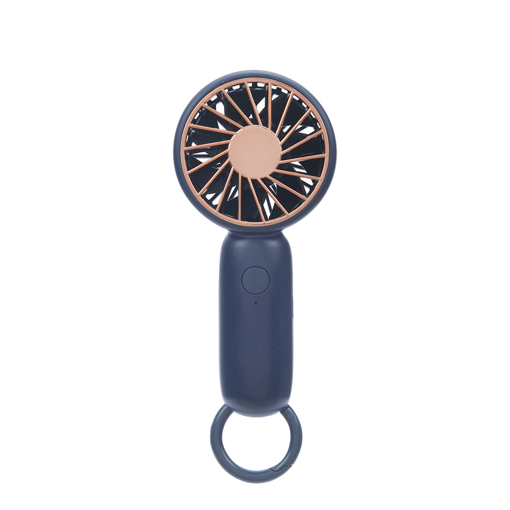 (Blue) Outdoor Pocket Fan Handheld Air Cooler Mini USB Charging Portable Summer Cooling Small Personal Cool Fans for Office Desktop