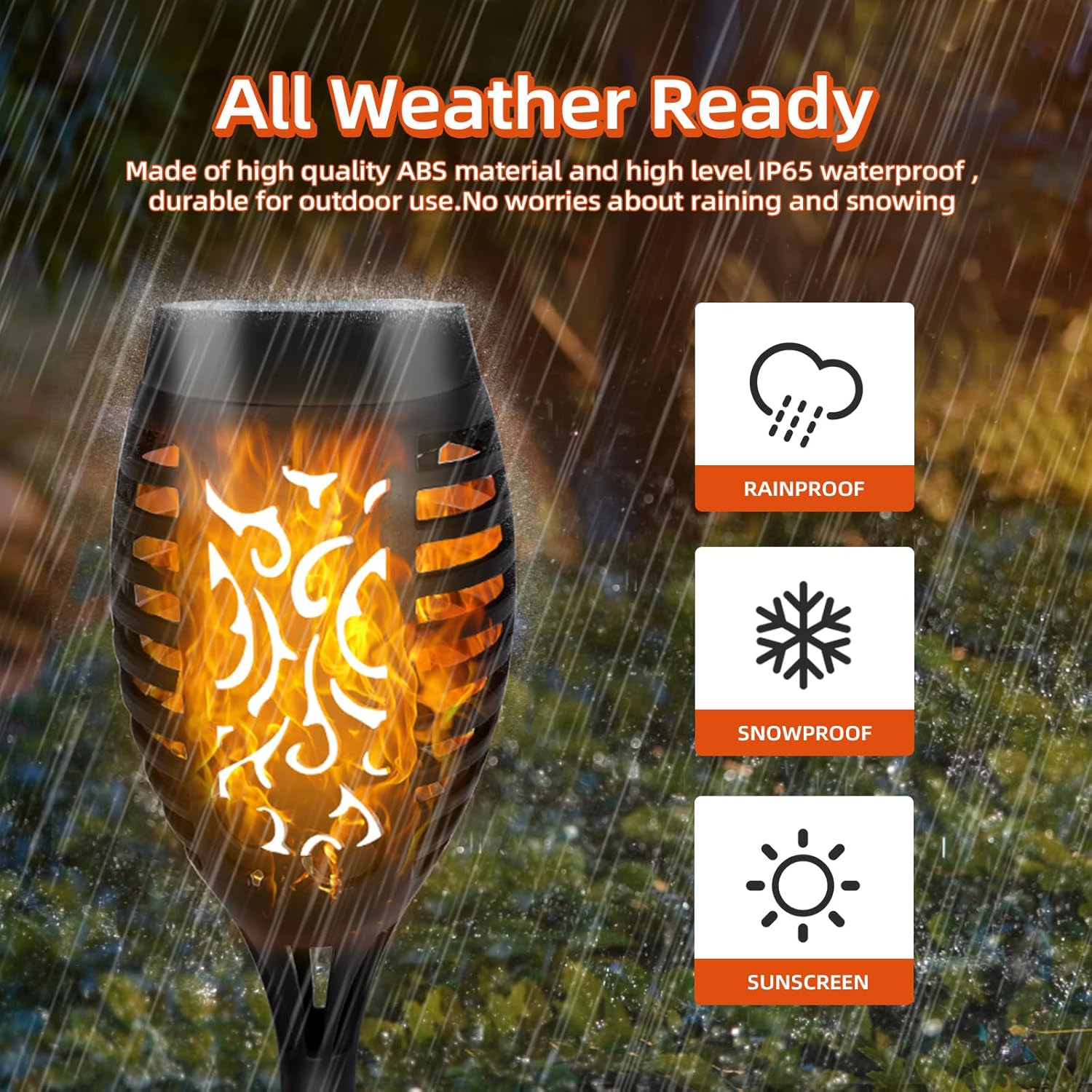 Solar Flickering Flame Lights 6 Pack Outdoor Garden Solar Lights Waterproof Torch Landscape Lighting for Patio Pathways Lawn Yard Decoration