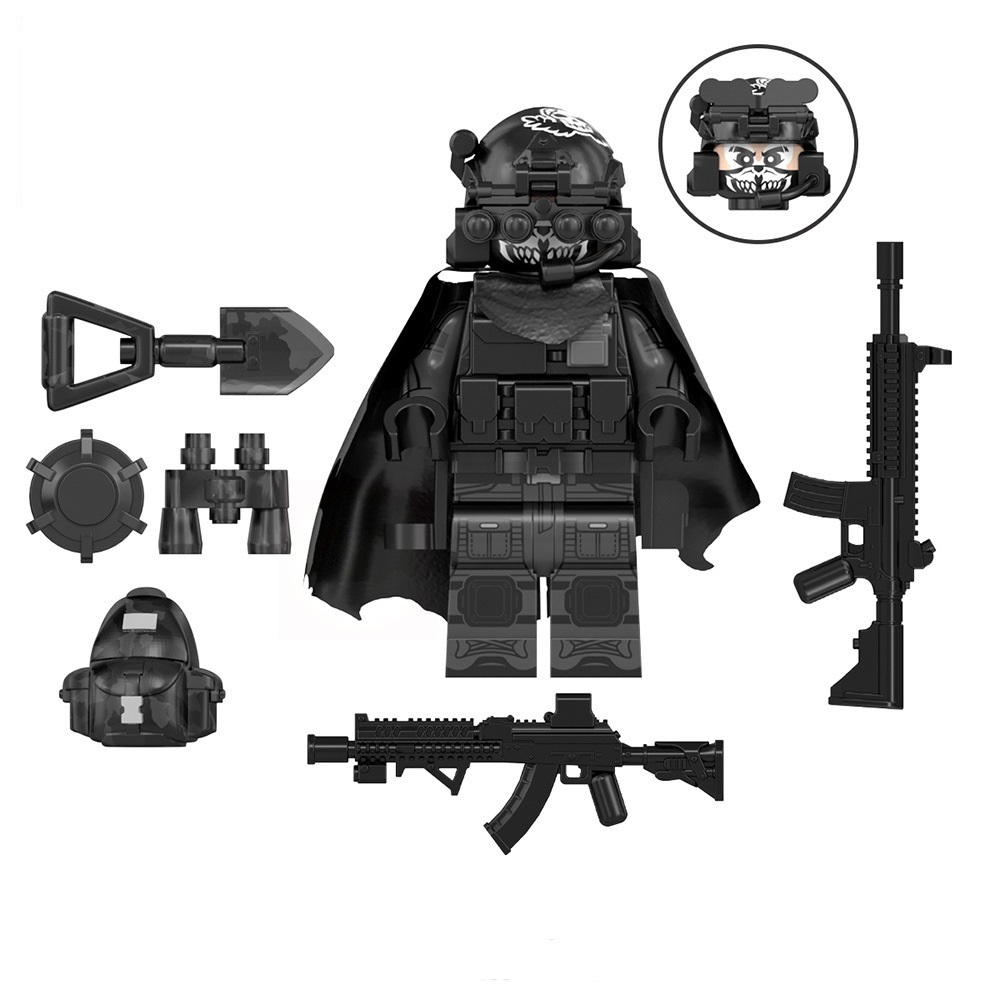 (8 Pcs Soldiers) Special Operations Forces Mini figures Toys Soldiers Building Blocks with Helmets and Weapons Easter Gifts for Kids Fit Lego