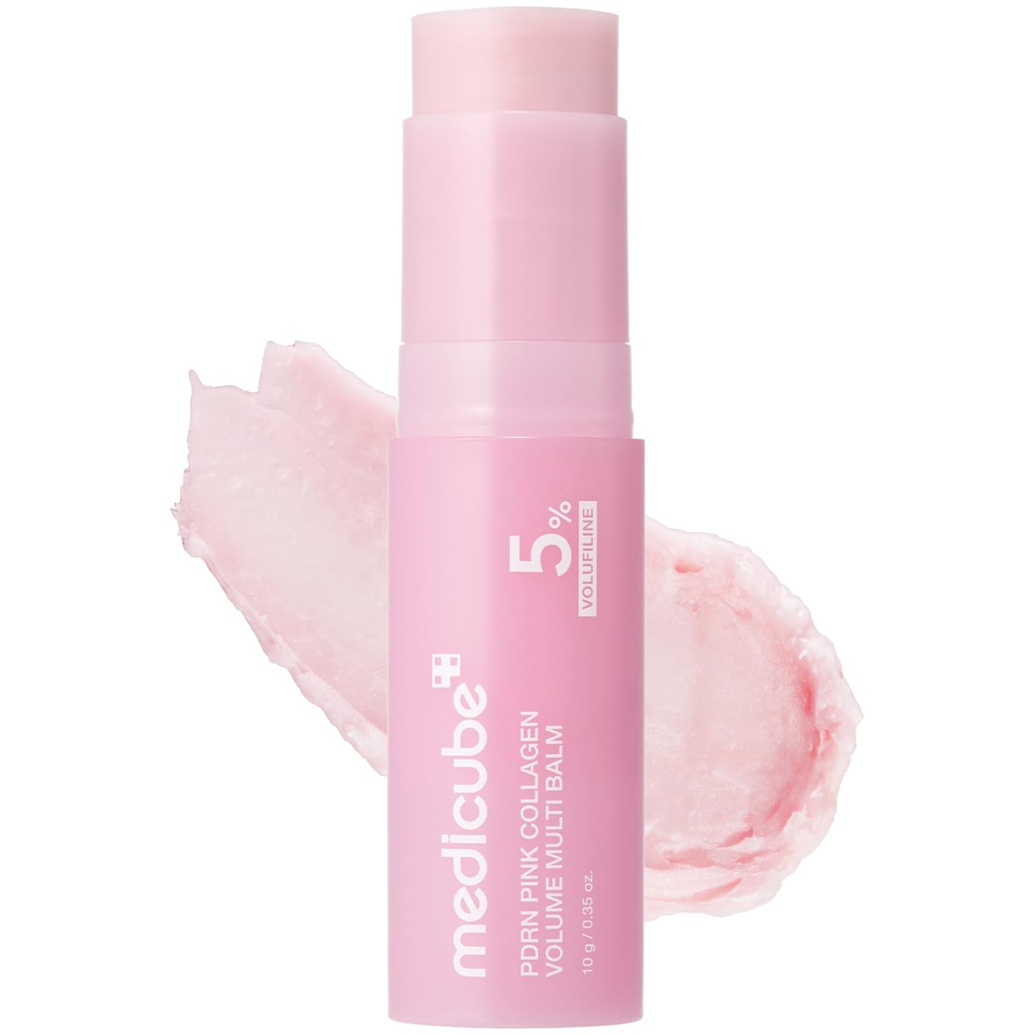 medicube PDRN Pink Collagen Volume Multi Balm Stick Volufiline NAD Collagen Face Body Balm Under-Eyes Neck Forehead Smile Lines Lips Plumping Beauty Care 10g