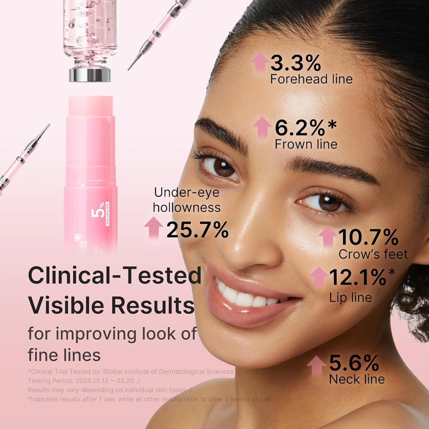 medicube PDRN Pink Collagen Volume Multi Balm Stick Volufiline NAD Collagen Face Body Balm Under-Eyes Neck Forehead Smile Lines Lips Plumping Beauty Care 10g