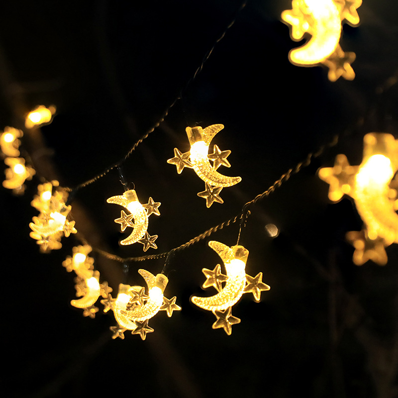 (moon RGB) 200 Leds Solar Fairy Lights for Garden Decorations Outdoor Christmas String Lights for Yard Decor Waterproof