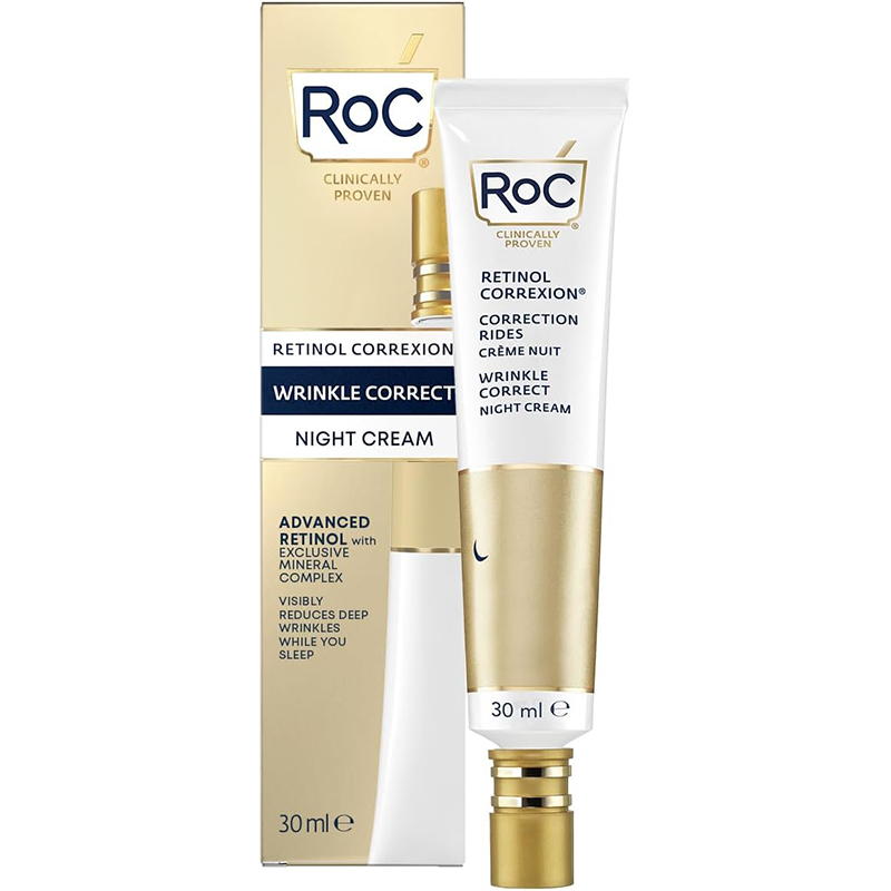 RoC Retinol Correxion Wrinkle Correct Night Cream Wrinkle Reducing Moisturiser for Face 30ml