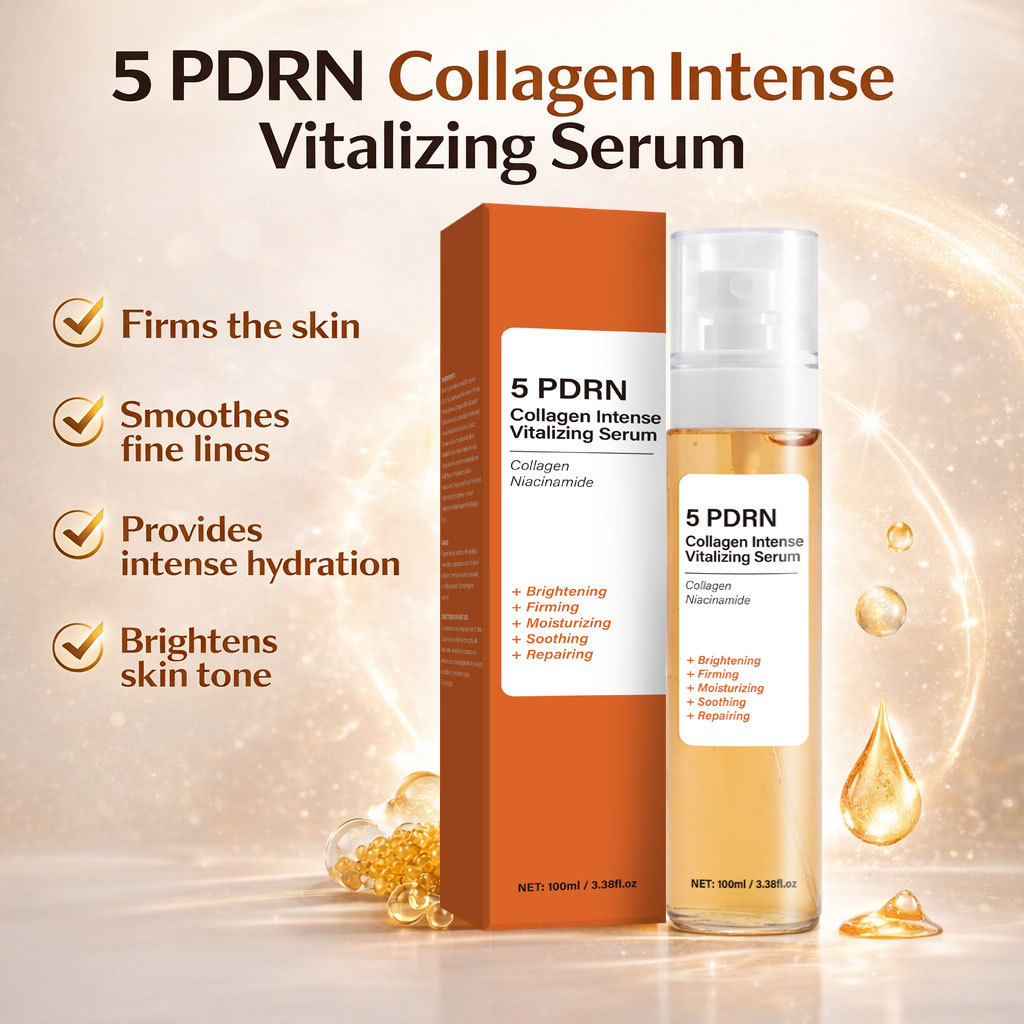 PDRN Collagen Revitalizing Essence For Firming Brightening And Hydrating Daily Facial Skin Rejuvenation Treatment 100ml