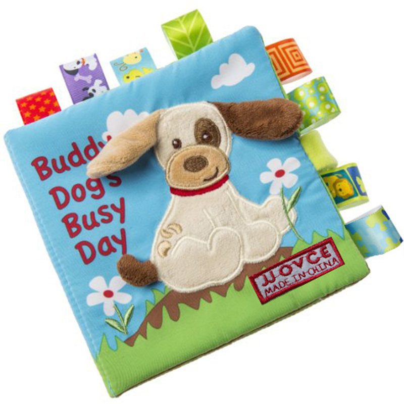 (monkey 616) Animal Style Monkey/Owl/Dog Newborn Baby Toys Learning Educational Kids Cloth Books Cute Infant Baby Fabric Book Ratteles Toy