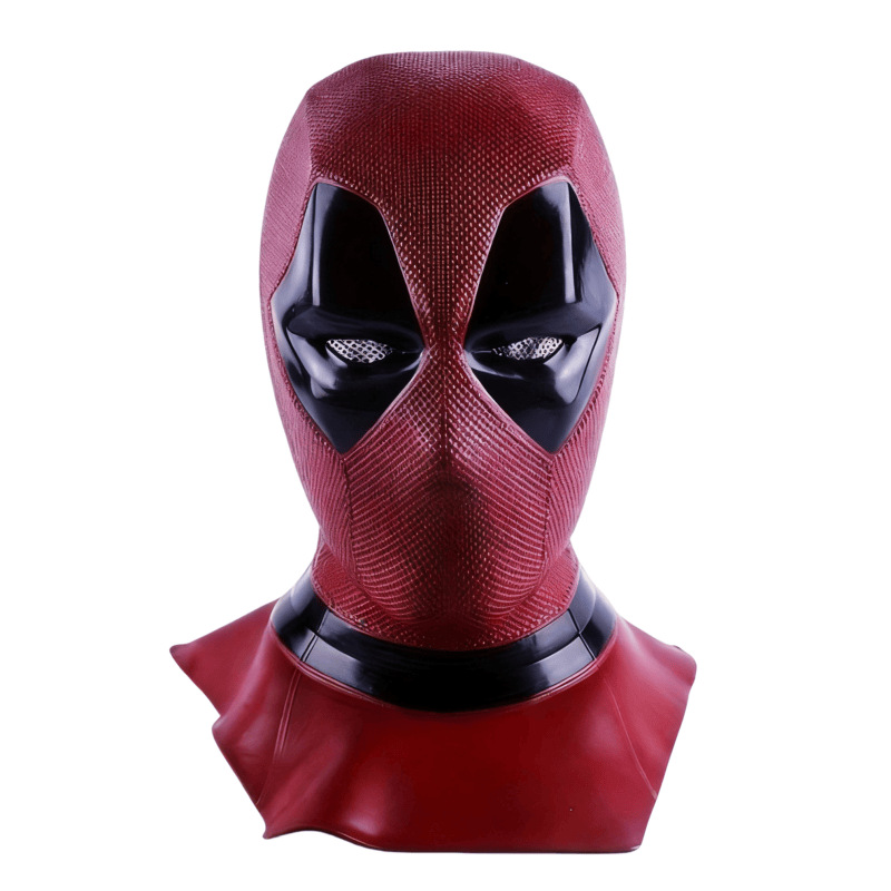 (Long Deadpool) Mask Alien Demon Headgear Halloween Scary Latex Funny Party Cos Prop Thrilling Shape