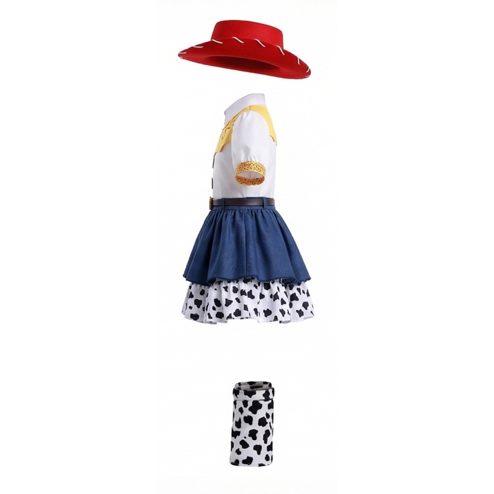 (160) Jessie Cosplay Costume Toy Story Halloween Kids Role Play Princess Dress