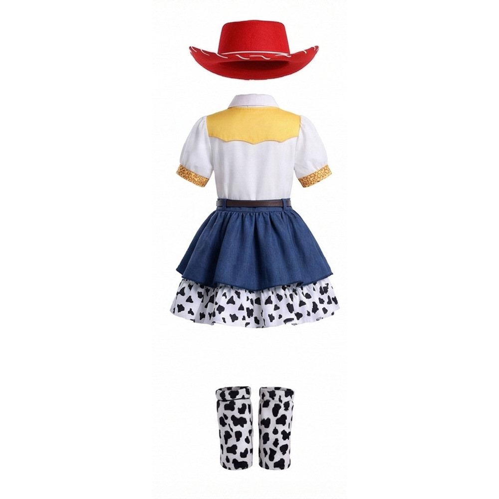 (160) Jessie Cosplay Costume Toy Story Halloween Kids Role Play Princess Dress