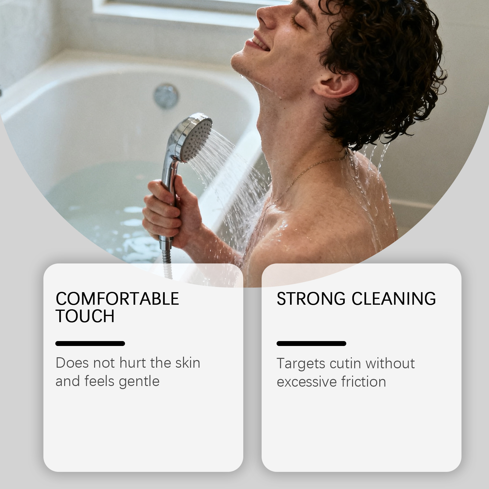Body Cleansing Bath Towel Deep Clean Smooth Exfoliate Skin Bath Scrubber Comfort Household Daily Shower Use