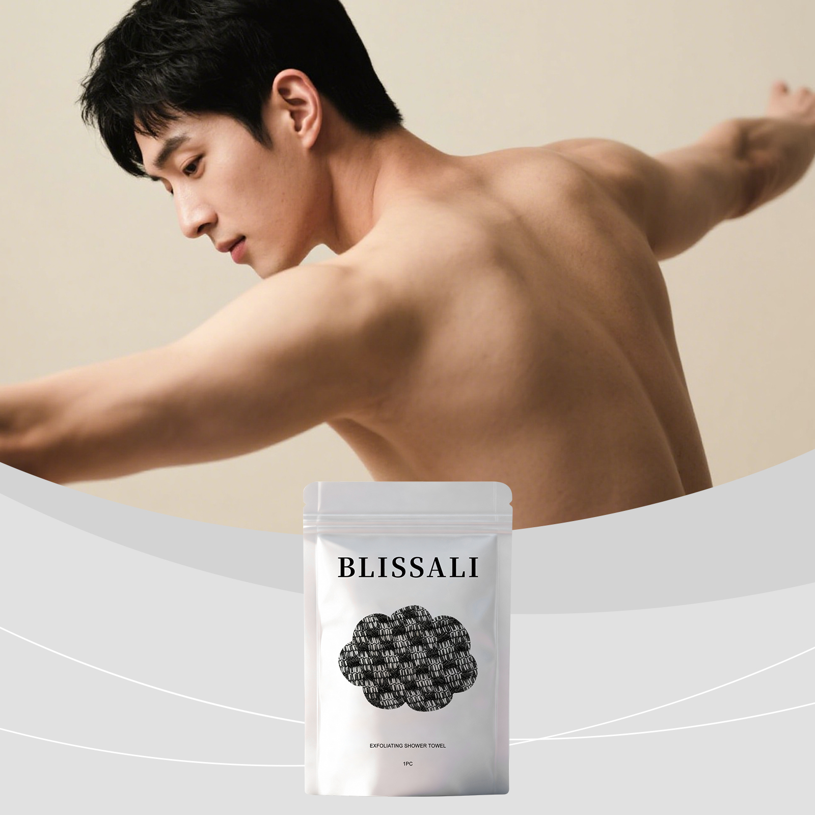 Body Cleansing Bath Towel Deep Clean Smooth Exfoliate Skin Bath Scrubber Comfort Household Daily Shower Use