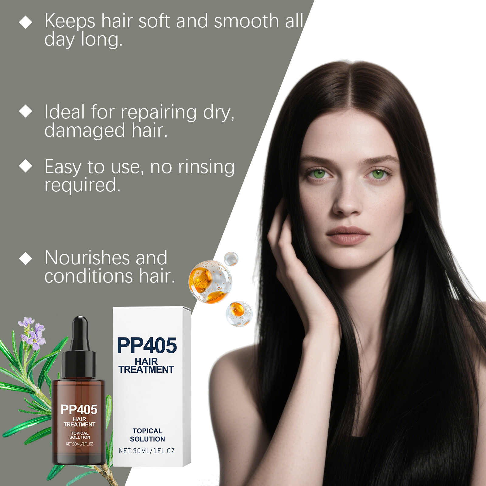 Moisturizing Nourishing Hair Essence Mild Nurturing Hydrating Silky Daily Hair Massage Care Liquid
