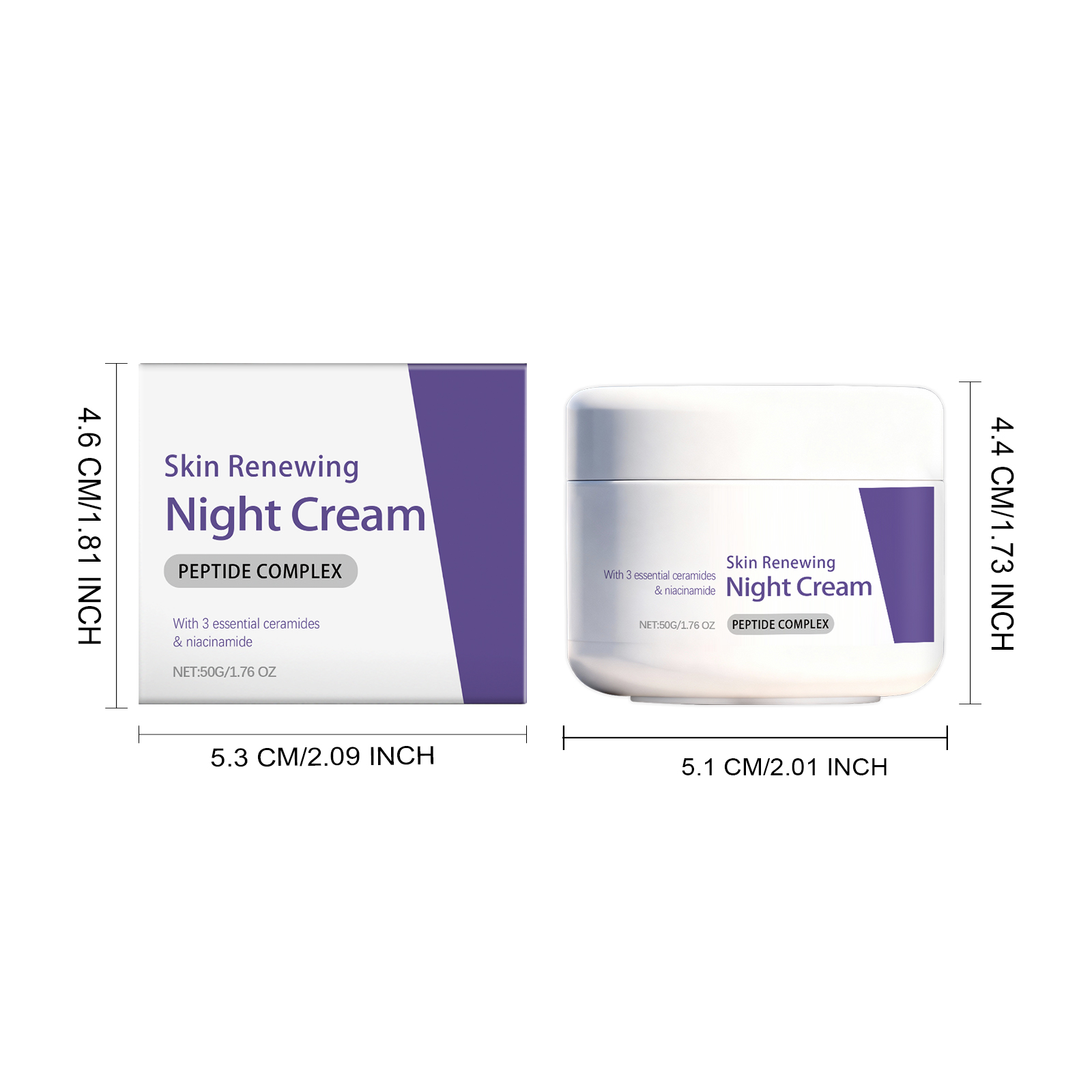 Night Facial Skin Care Cream Soft Hydrating Lightweight Fast Absorb Daily Moisturizer For Face Skin