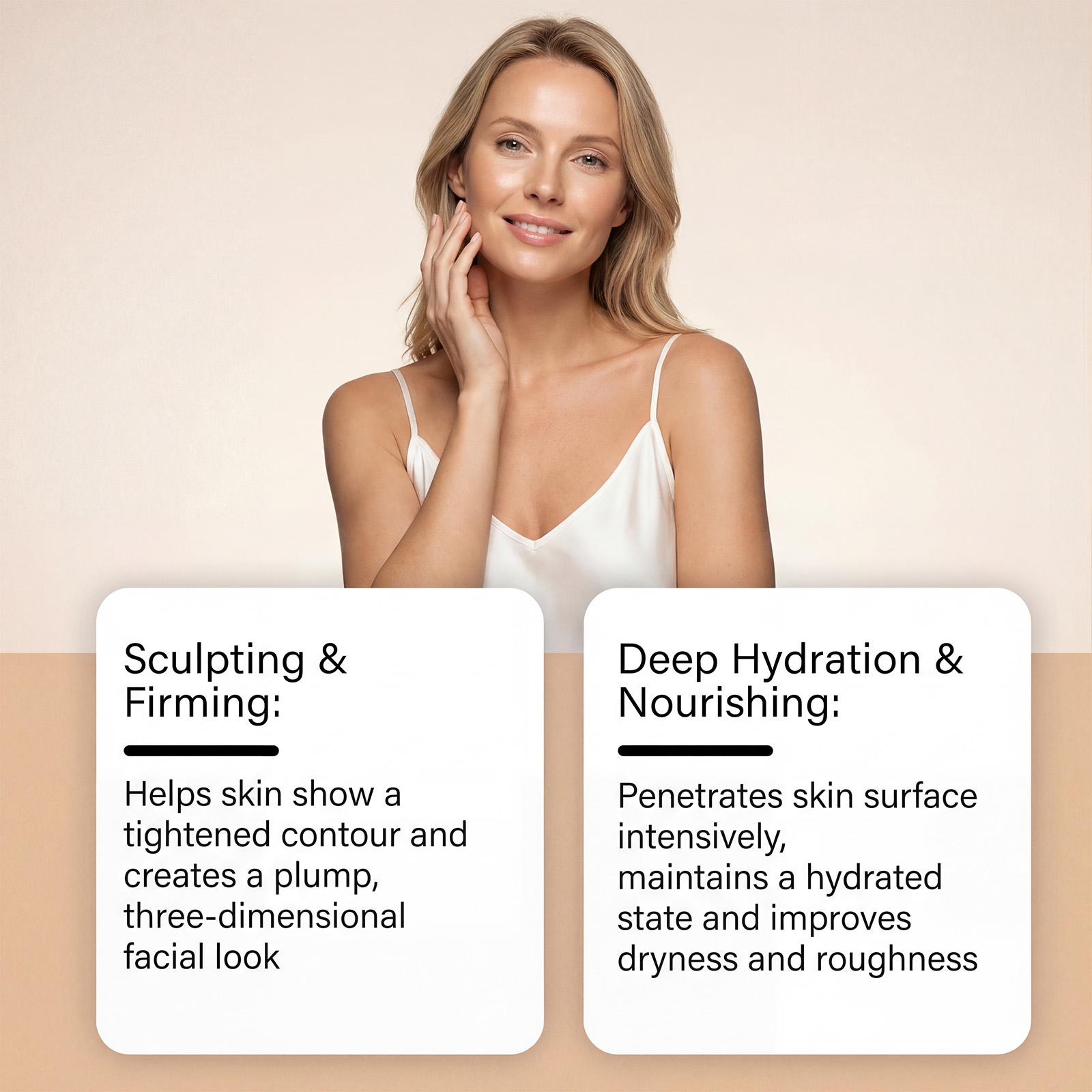 Golden Moisturizing Facial Mask Daily Mild Hydrating Nourishing Fine Silky Brightening Face Skin Care
