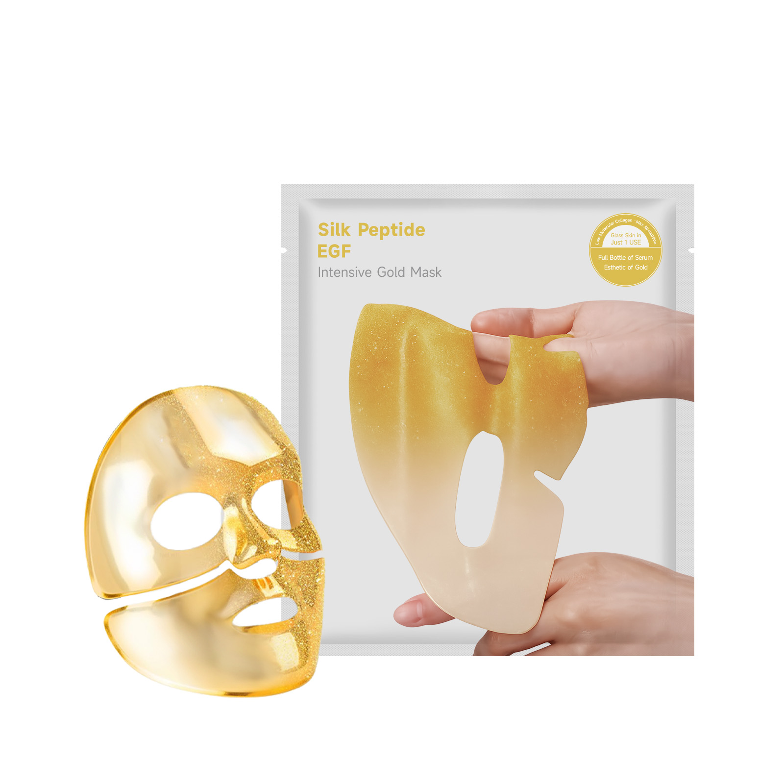 Golden Moisturizing Facial Mask Daily Mild Hydrating Nourishing Fine Silky Brightening Face Skin Care