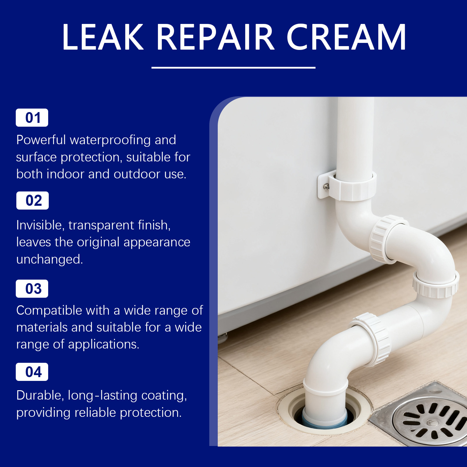 Leak Repair Glue Transparent Convenient Simple To Operate Daily Multi Scene Universal Multipurpose Adhesive Sealant Fast Handy Clear Waterproof