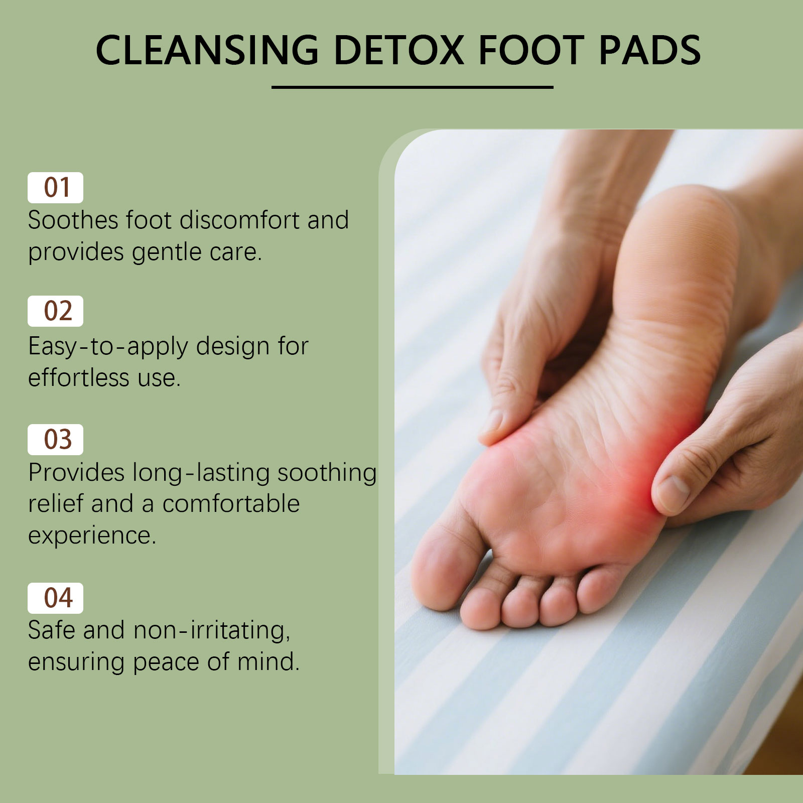 Body Care Foot Patch Daily Care Hydrating Massage Moist Smooth Mild Soft Skin Friendly Foot Skin